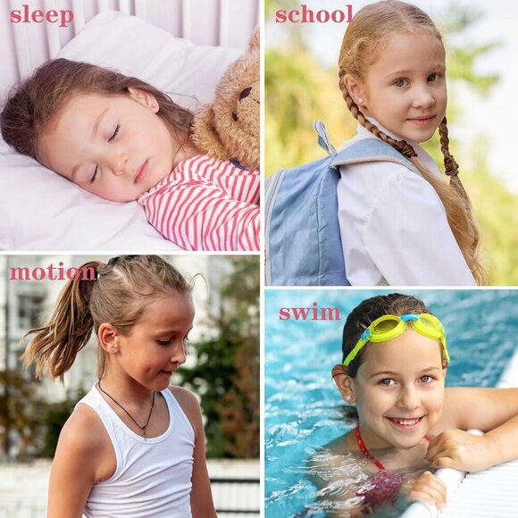 16Pcs Hypoallergenic Stainless Steel CZ Pearl Heart Flower Stud Earrings Gift Se - Picture 6 of 7